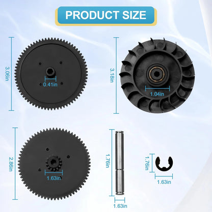 9-100-1132 Drive Train Gear Kit with Turbine Bearing for Polaris 360/380 Black