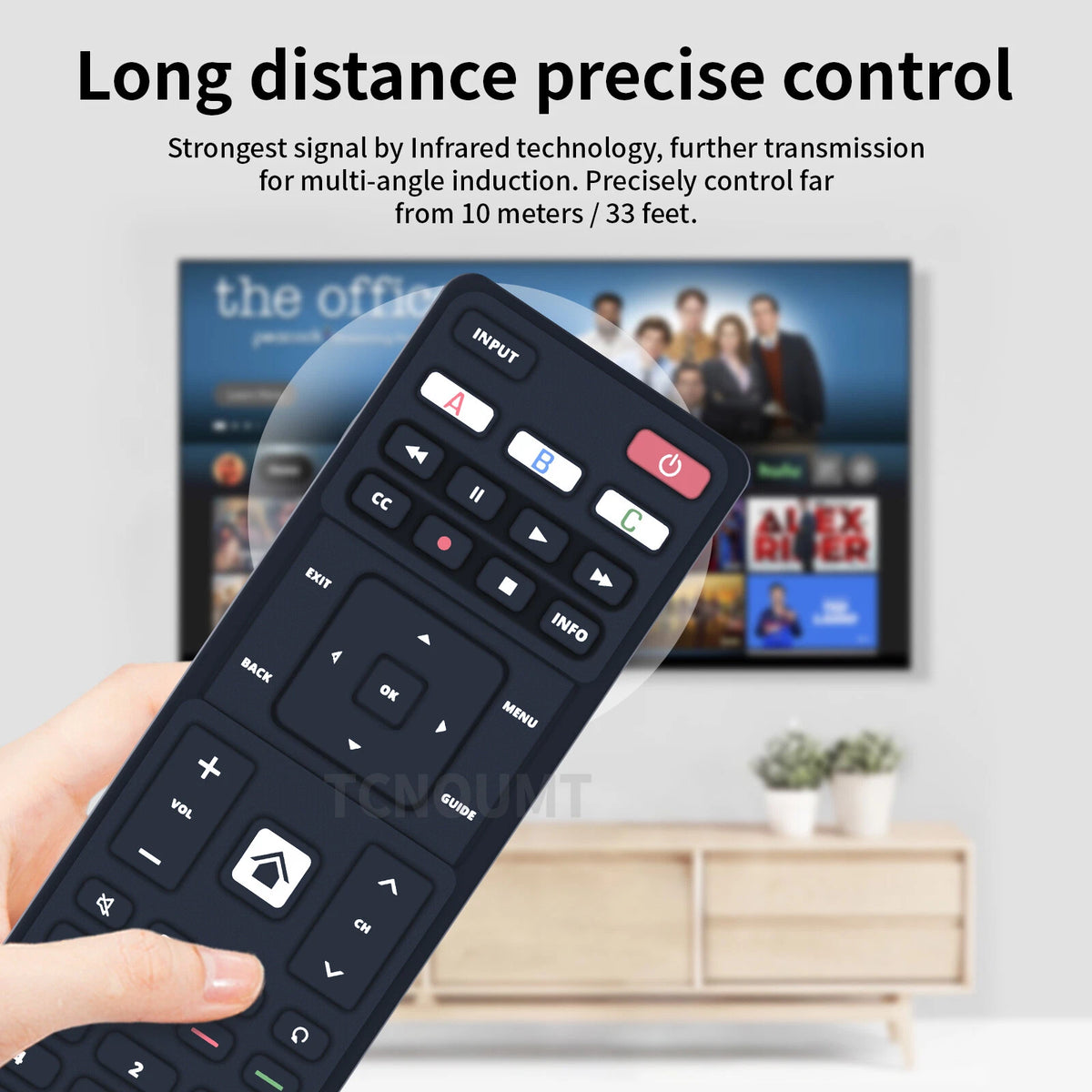 For Insignia NS-RMTVIZ21 Replacement Remote Control For Vizio TVs Black