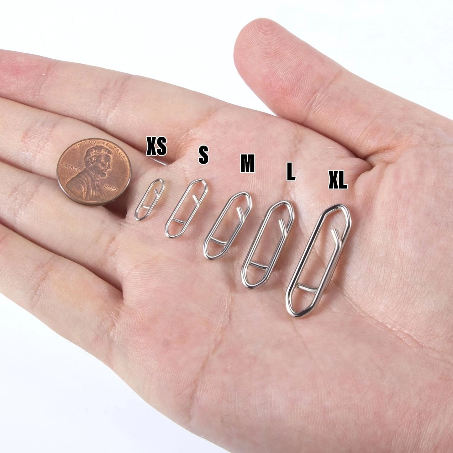 Alwonder 50PCS Fishing Power Speed Clips, High Strength S-50LB-0.7IN