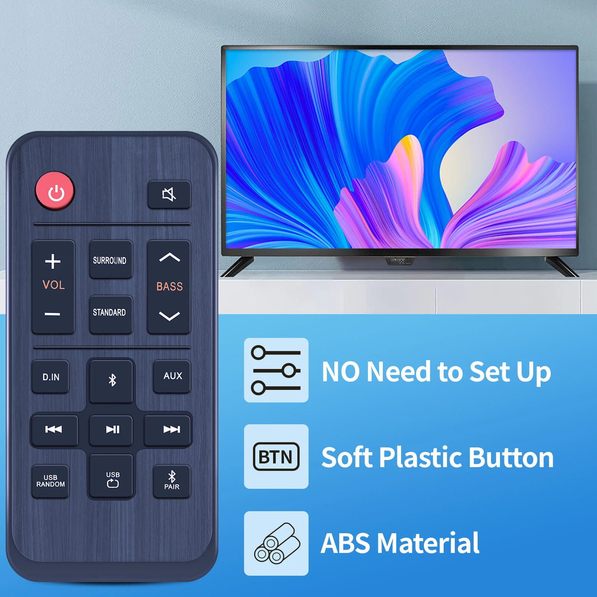 AH81-11699A Remote Control For Samsung Sound Bar HW-A40R HW-T400/ZA