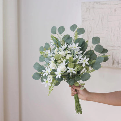 VIERENA Artificial Greenery Stems Box Set(Pack of 65pcs) Beige&dusty Green