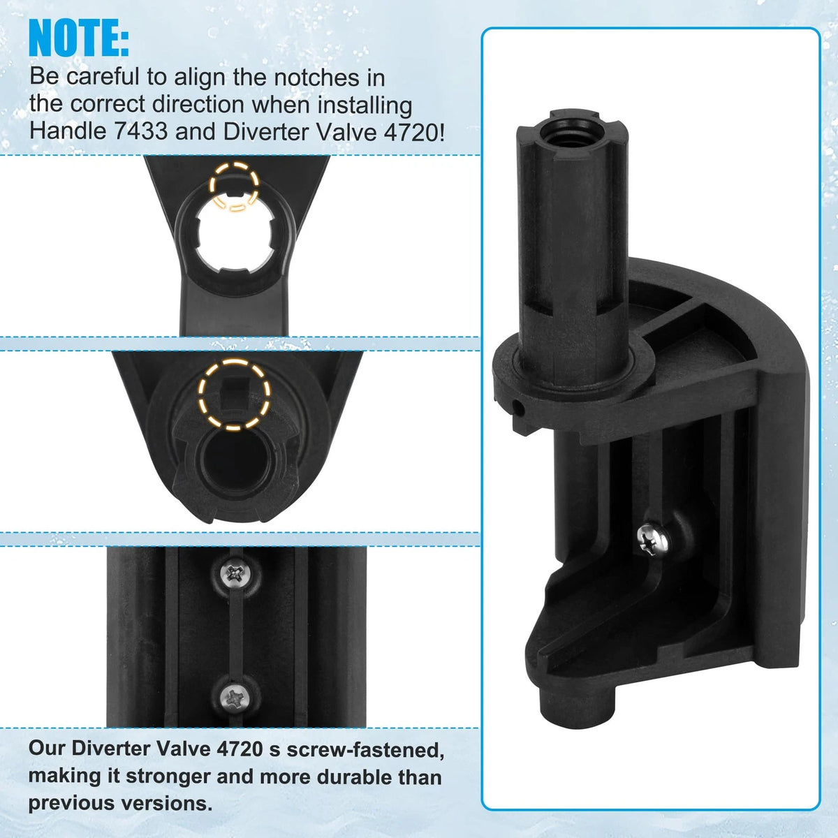 NURATIT 2-Port/3-Port Pool Valve Rebuild Kit Compatible with Jandy 2 Pack