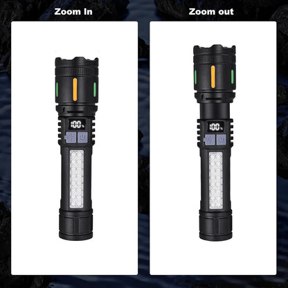 Rechargeable Flashlight 3000 Lumens 5 Modes IPX6 Waterproof for Outdoor Activity