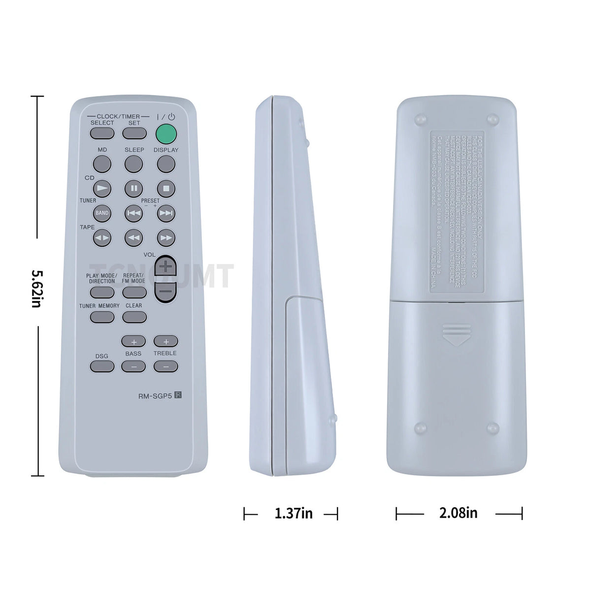 RM-SGP5 Remote Control For Sony Audio System CMT-EP313 CMT-EP414 CMT-GP5