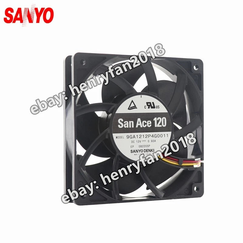 SANYO 9GA1212P4G0011 SanAce Axial Fan 12V 0.93A 120*120*25MM Cooling Fan