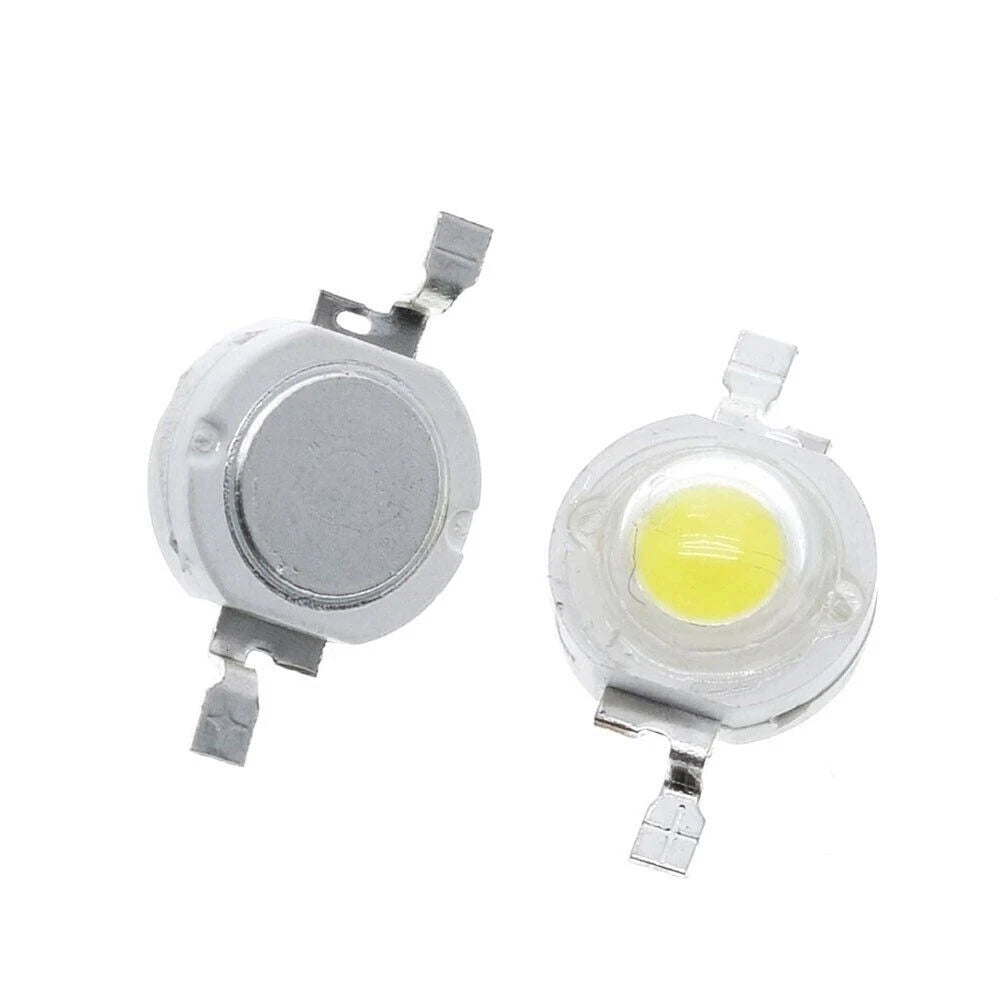 50Pcs 180 Degree 1W High Power LED SMD Different Colors Chip Lamp Beads COB