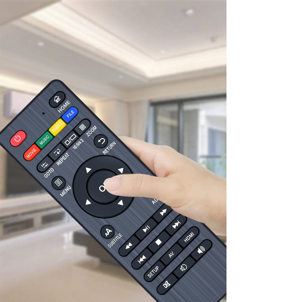 Remote Control For JLZNLC 4K Ultra HD Media Player JL-A5 / Micca 4K Ultra-HD