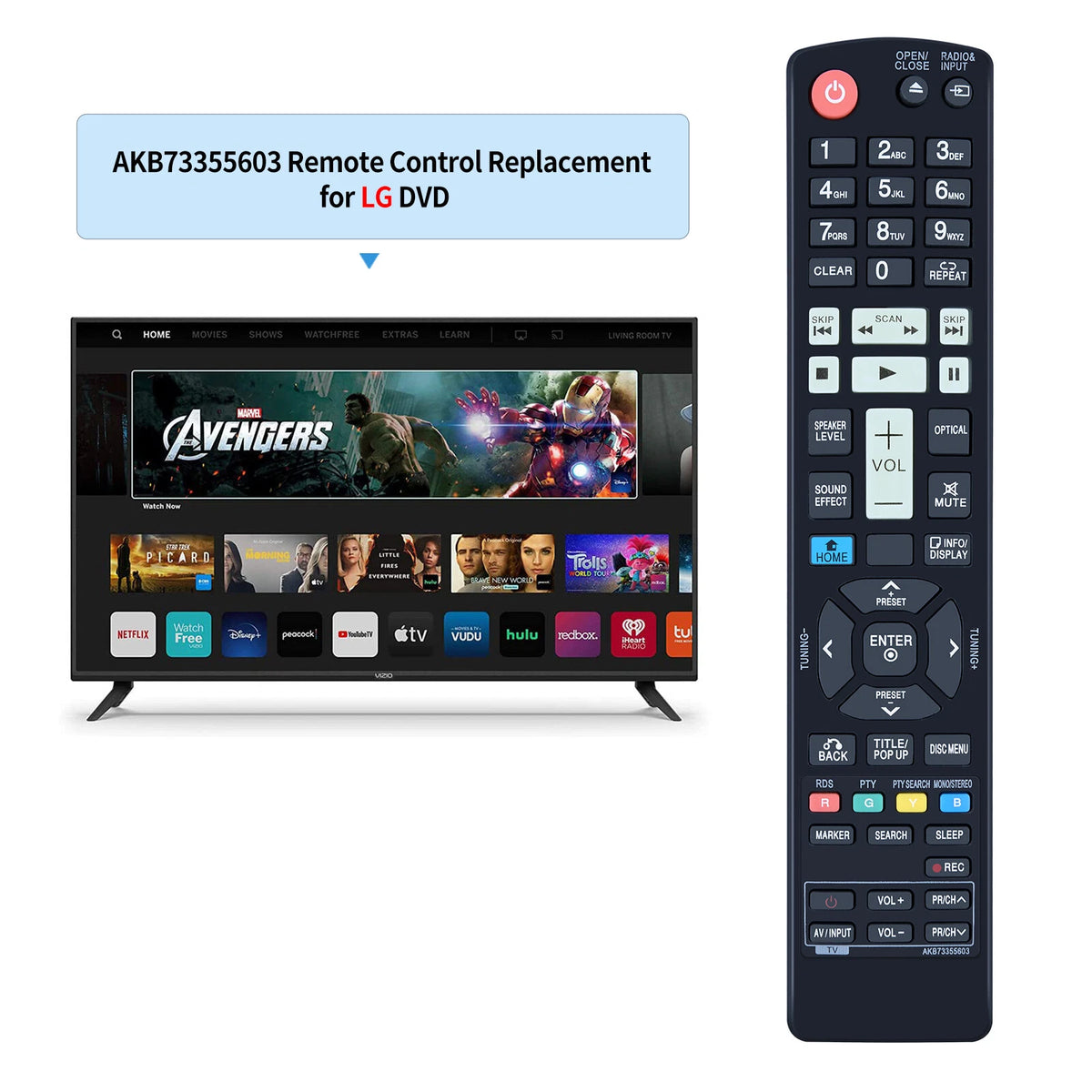 AKB73355603 Remote Control For LG Hi-Fi System FX165DAB FX166 FXS166V