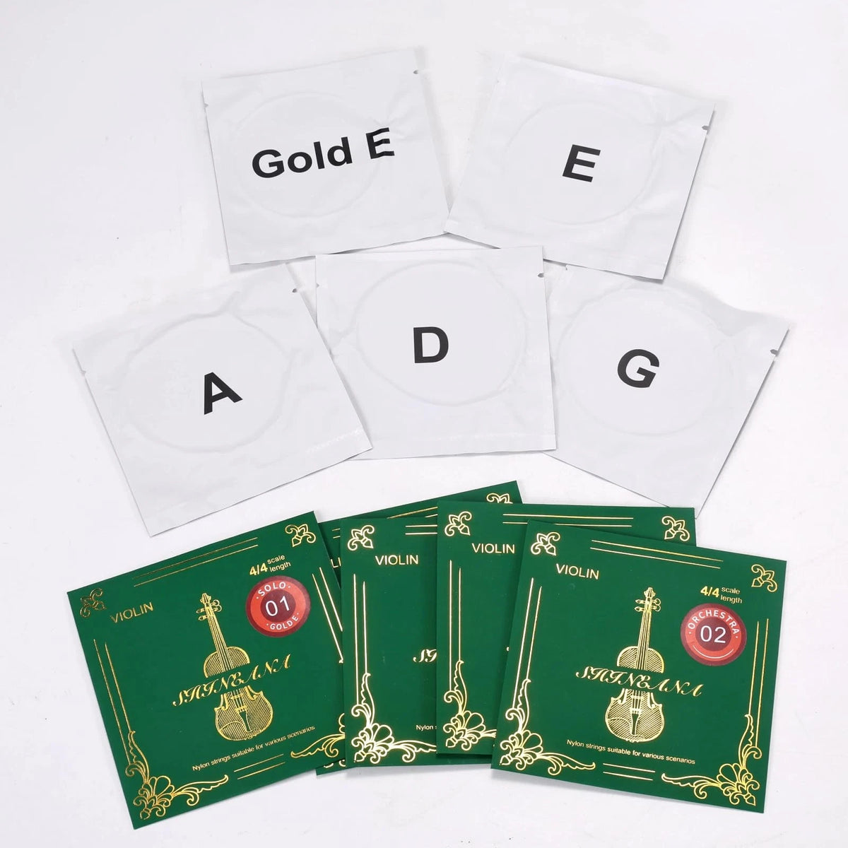 Violin Strings 4/4 Full Set, Silver