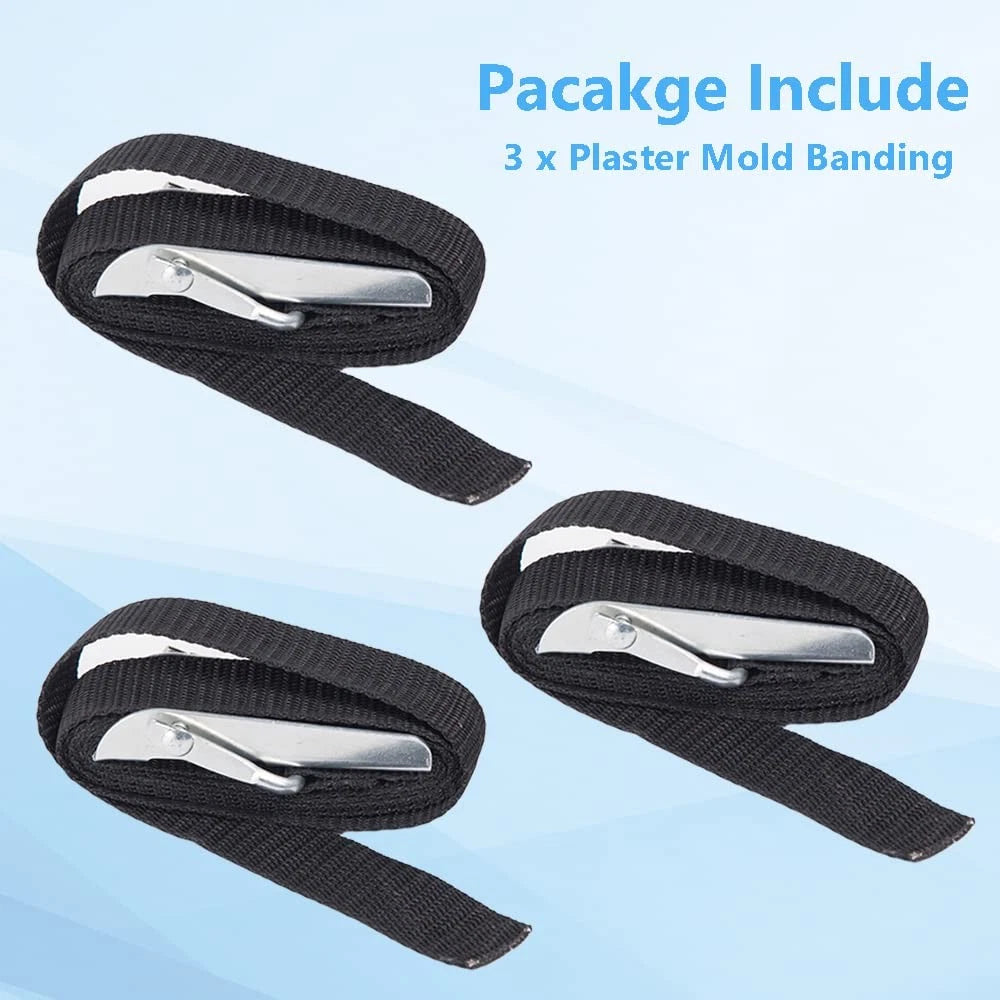 Plaster Mold Banding Straps for Potters Ceramic, Home Crafters - 4 inches, 4'