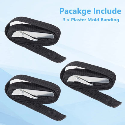 Plaster Mold Banding Straps for Potters Ceramic, Home Crafters - 4 inches, 4'