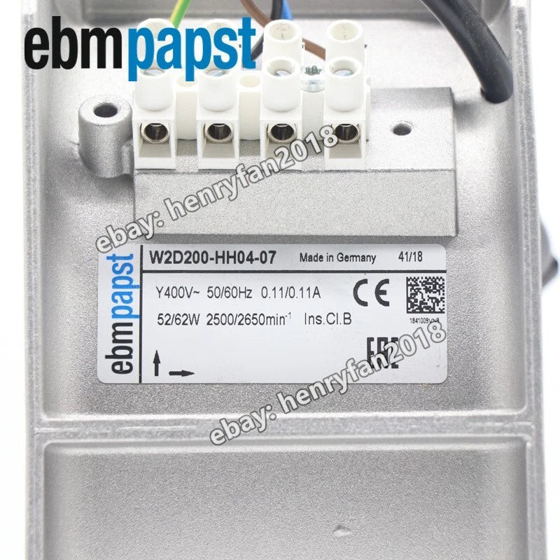 Ebmpapst W2D200-HH04-07 Axial Fan 400V 0.11A 52/62W 2500/2650RPM Cooling Fan