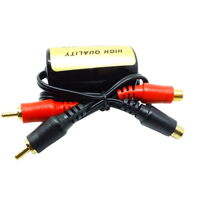 1* RCA Audio Noise Filter Suppressor Ground Loop Isolator Car & Home Stereo Part