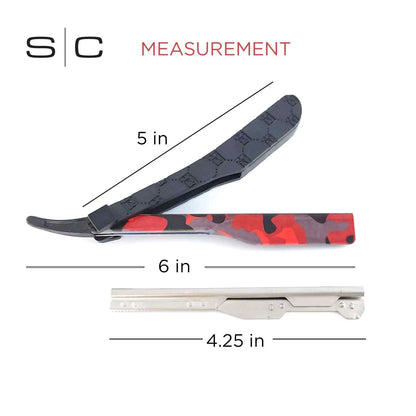 StyleCraft x Deluxe Line Professional Barber 1 Count (Pack of 1), Red Camo
