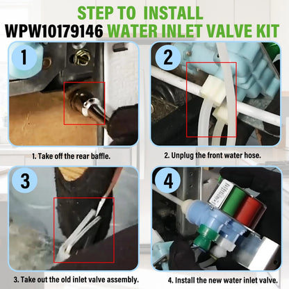 WRS325fDAM02 Refrigerator Ice Maker Water Inlet Valve Fit for As Pictured
