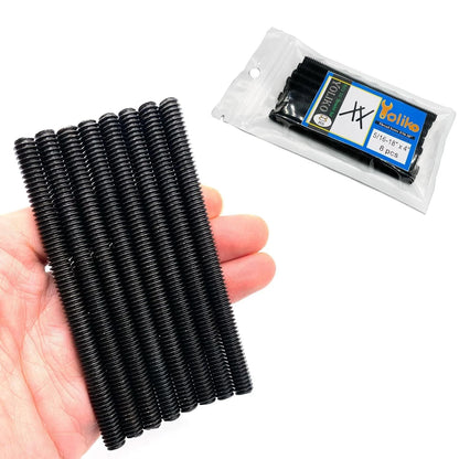 8pcs Black Zinc Fully All Threaded Rod Carbon Steel Black-Zinc 5/16x4 Inch-8P