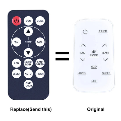 Remote Control For Midea MAW08S1YWT RG15C1/E Smart Window Room Air Conditioner