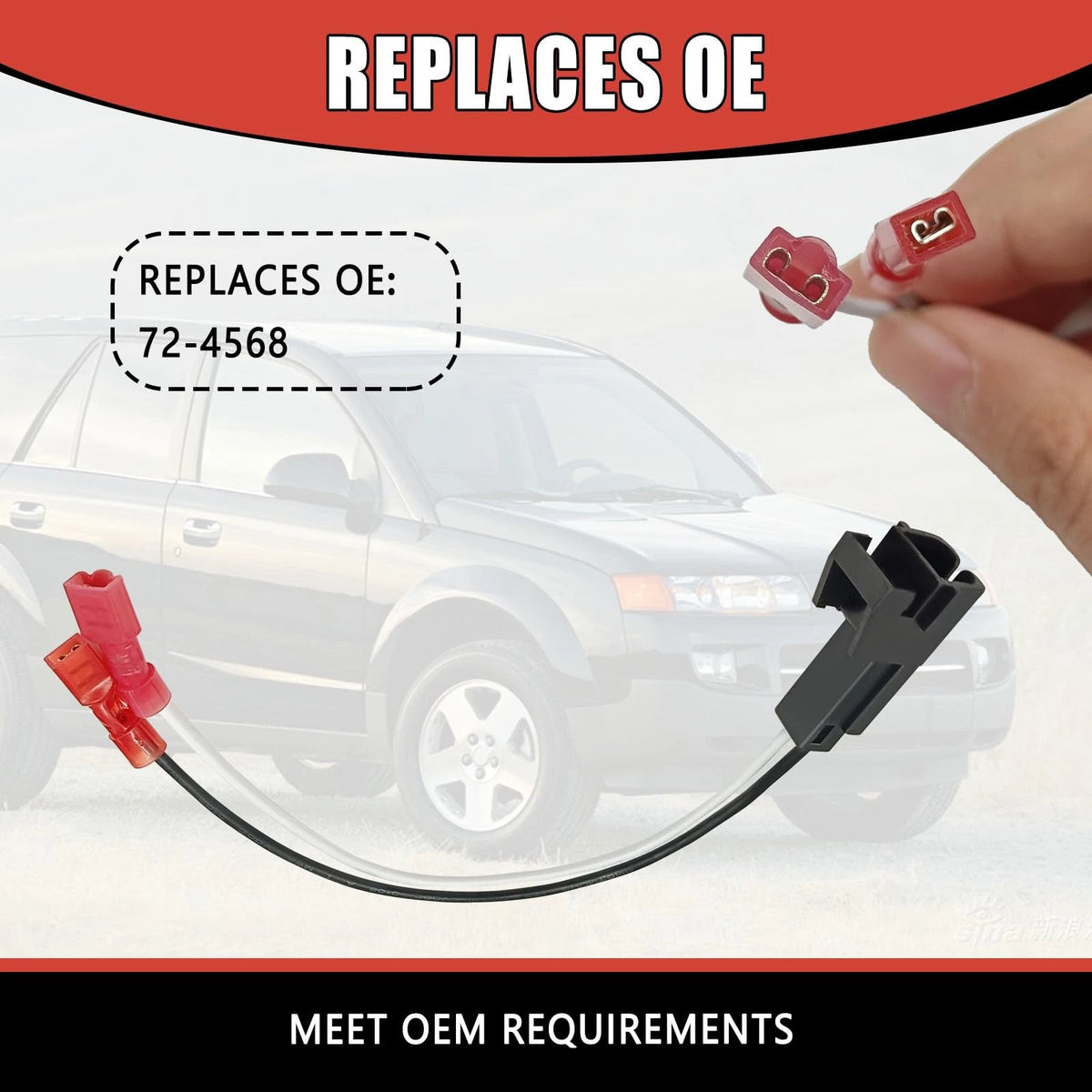 Icyhaws 2 Pack Speaker Harness Replacement Compatible with Select 1988-UP GM...