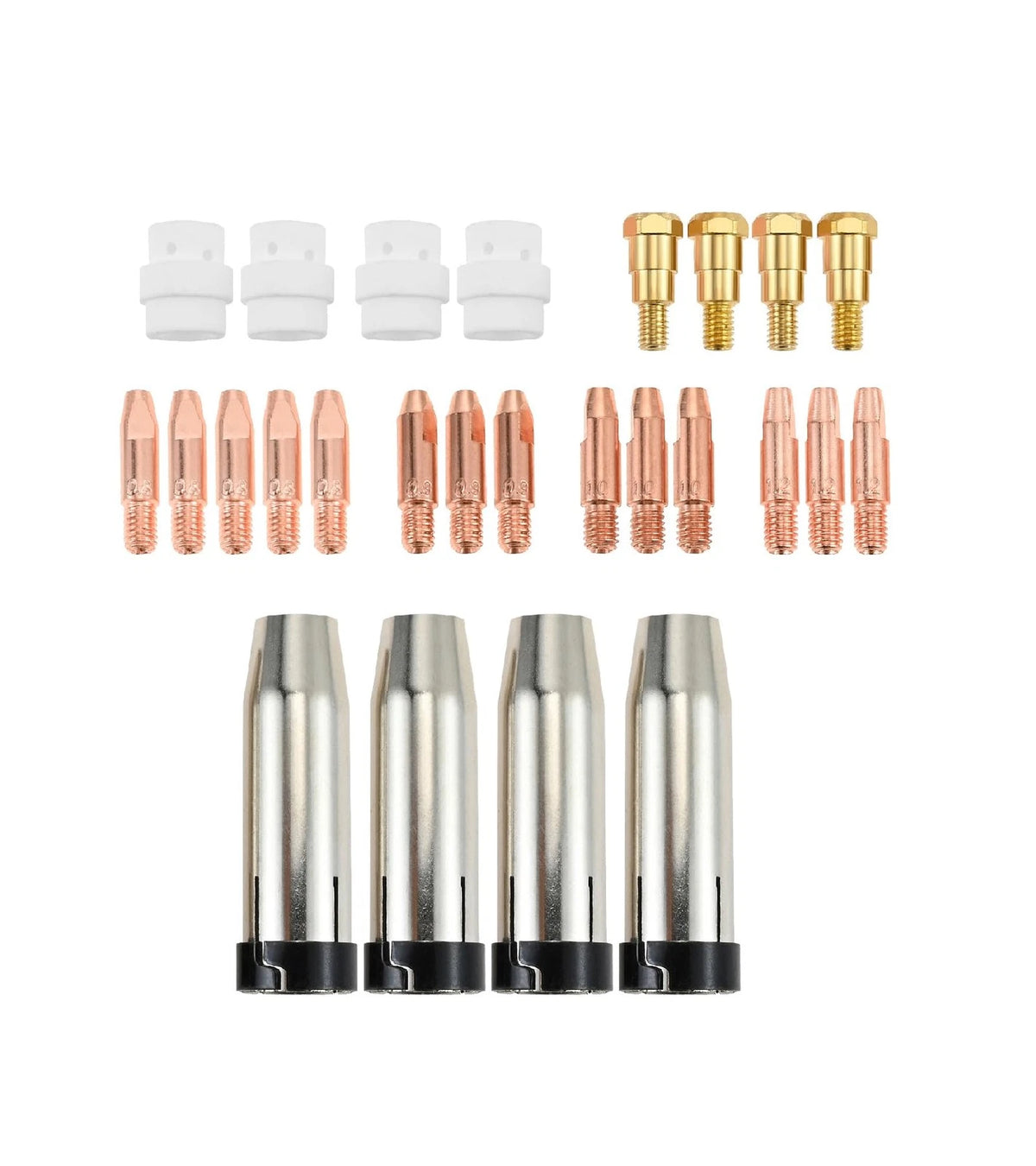 Mtsooning 26PCS MIG Welder MB 24KD Welding Gun Accessory Kit,M6 MAG...