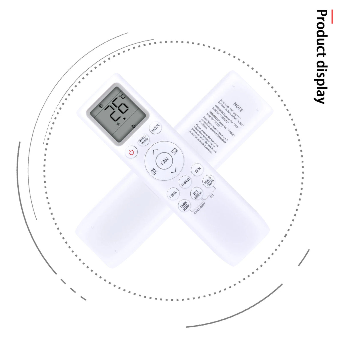ES-AC110 Replacement Remote Control For TCL AC-257 Air Conditioner