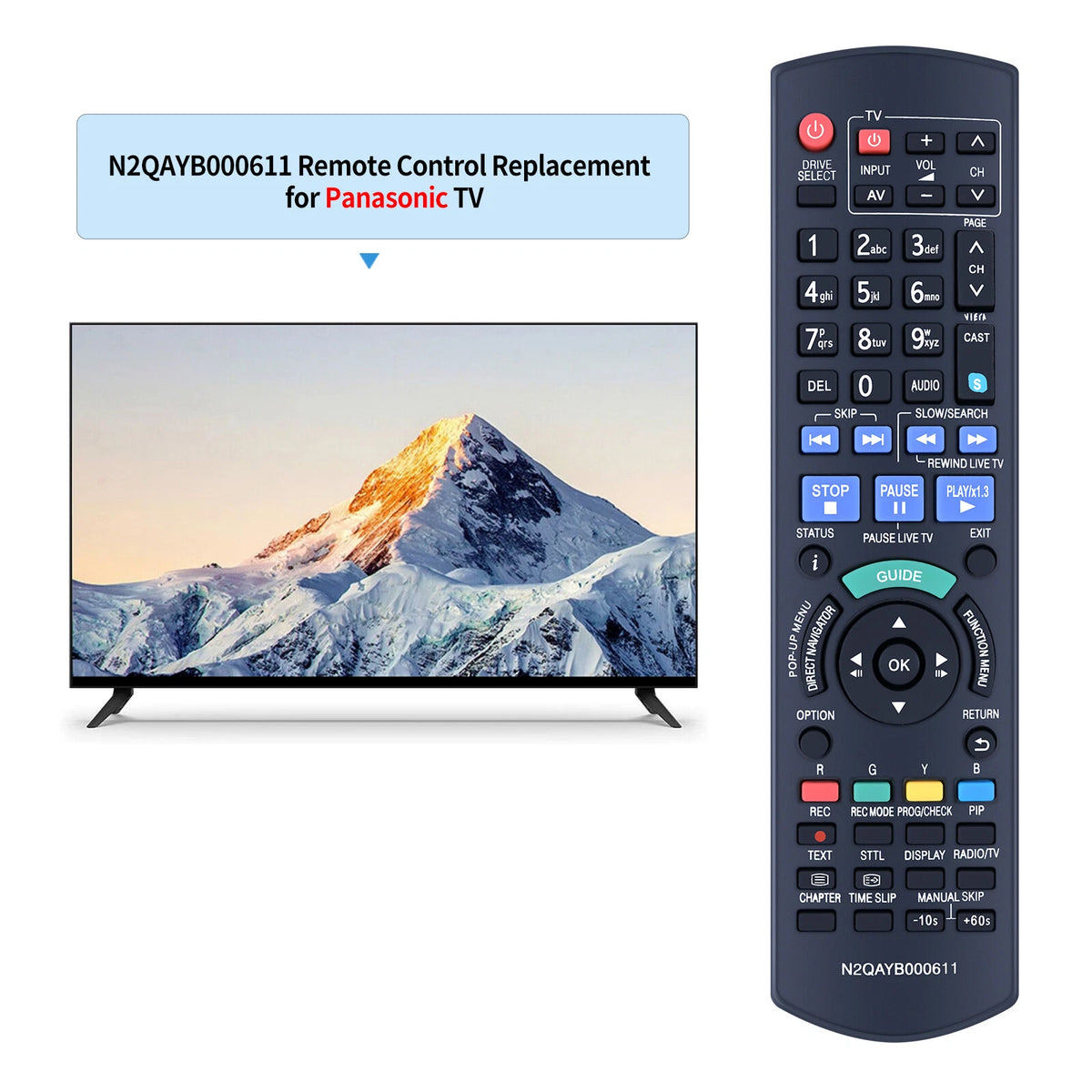 N2QAYB000611 Remote Control For Panasonic Player HDD Recorder