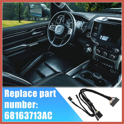 ACROPIX 68163713AC Steering Wheel Wiring Harness Audio 15.35'', Black