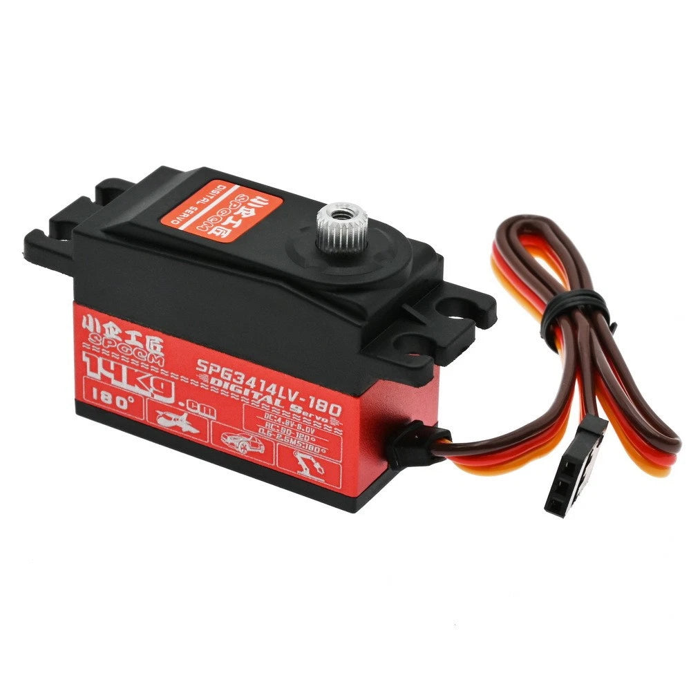 14KG Core Motor RC Car SPG3414LV-180 Gear Digital Servo For 1/10 RC On-Road Car