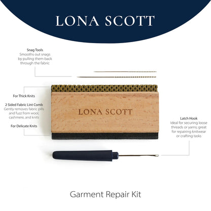 Lint Comb, Cashmere Wool Shaver, Snag Repair One Size, Navy