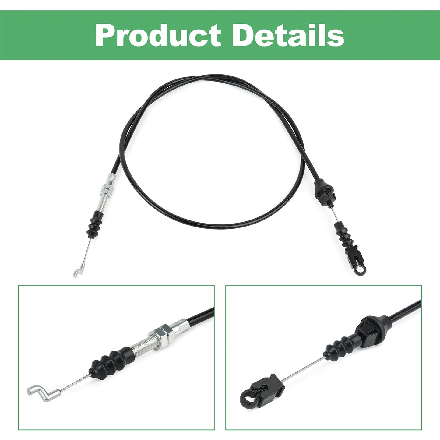 Throttle Cable 72714G01, Governor to Carburetor 52 1/4" Long For E-Z-Go Gas 02+