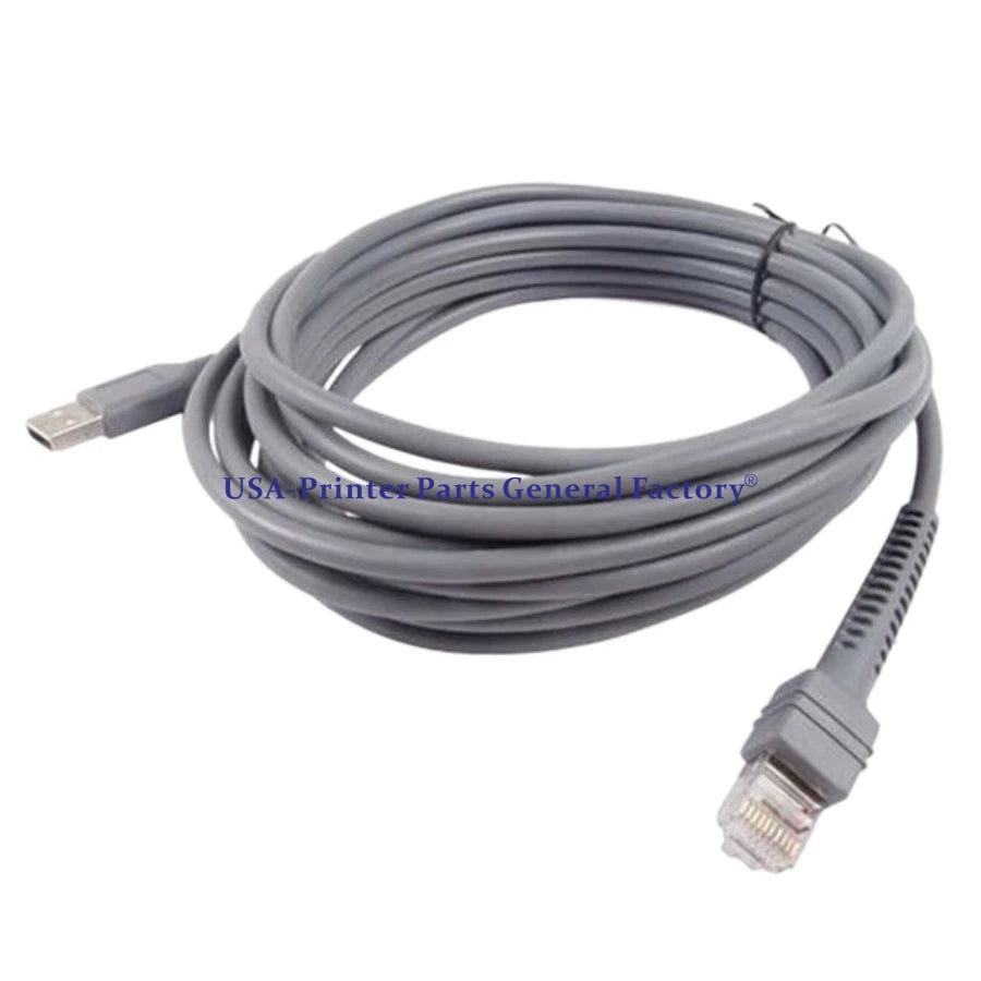 CBA-U01-S07ZAR 16FT Straight USB Cable For Motorola Symbol LS2208 DS6708 LS4208