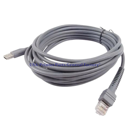 CBA-U01-S07ZAR 16FT Straight USB Cable For Motorola Symbol LS2208 DS6708 LS4208