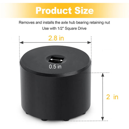 Hub Nut Socket 3828 ,9 Pin - Compatible with Dodge (2015+) & GM (2011+)