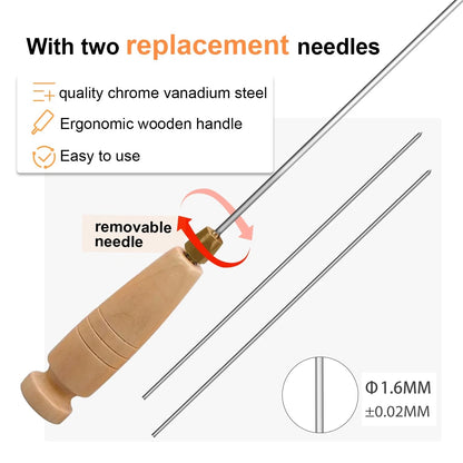3D Printer Cleaning Filament Clog Tool with Wood Handle,The Must-Have 3D...