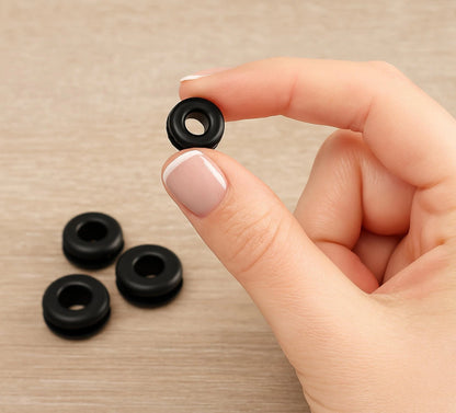 Set of 18 Replacement Rubber Grommets for Hunter 1/2 Inch holes, black