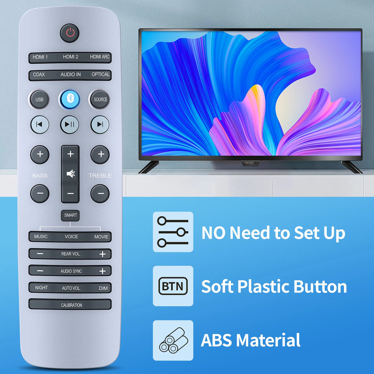 Remote Control For Philips Fidelio E6 E6/12 E6/93 Sound Bar Speaker System