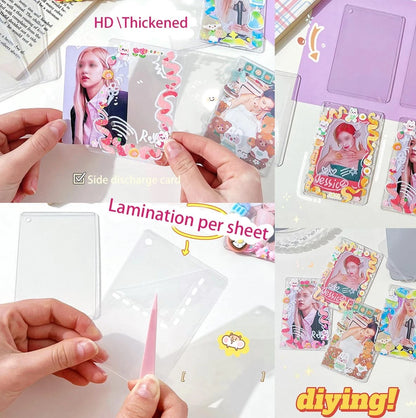 6 Kpop Photocard Holder Keychain 7.1 x 10.24 x 0.59 inches, Star Ii