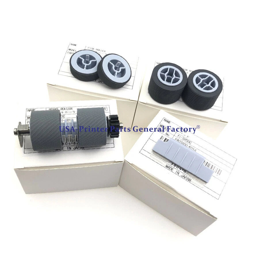 5SET PA03450-K011 K012 K013 K014 Pick Brake Roller For Fujitsu fi-5900C fi-5950