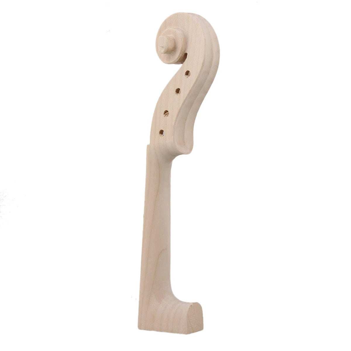 Yibuy DIY 4/4 Violin Neck Carved European Maple Wood Smooth Type2, beige