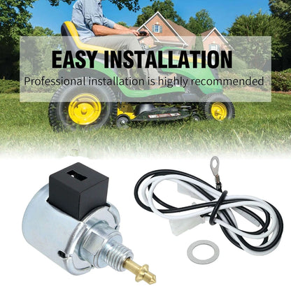 Durable Metal Plastic Fuel Shut-Off Solenoid for John Deere X106 X107 X117R