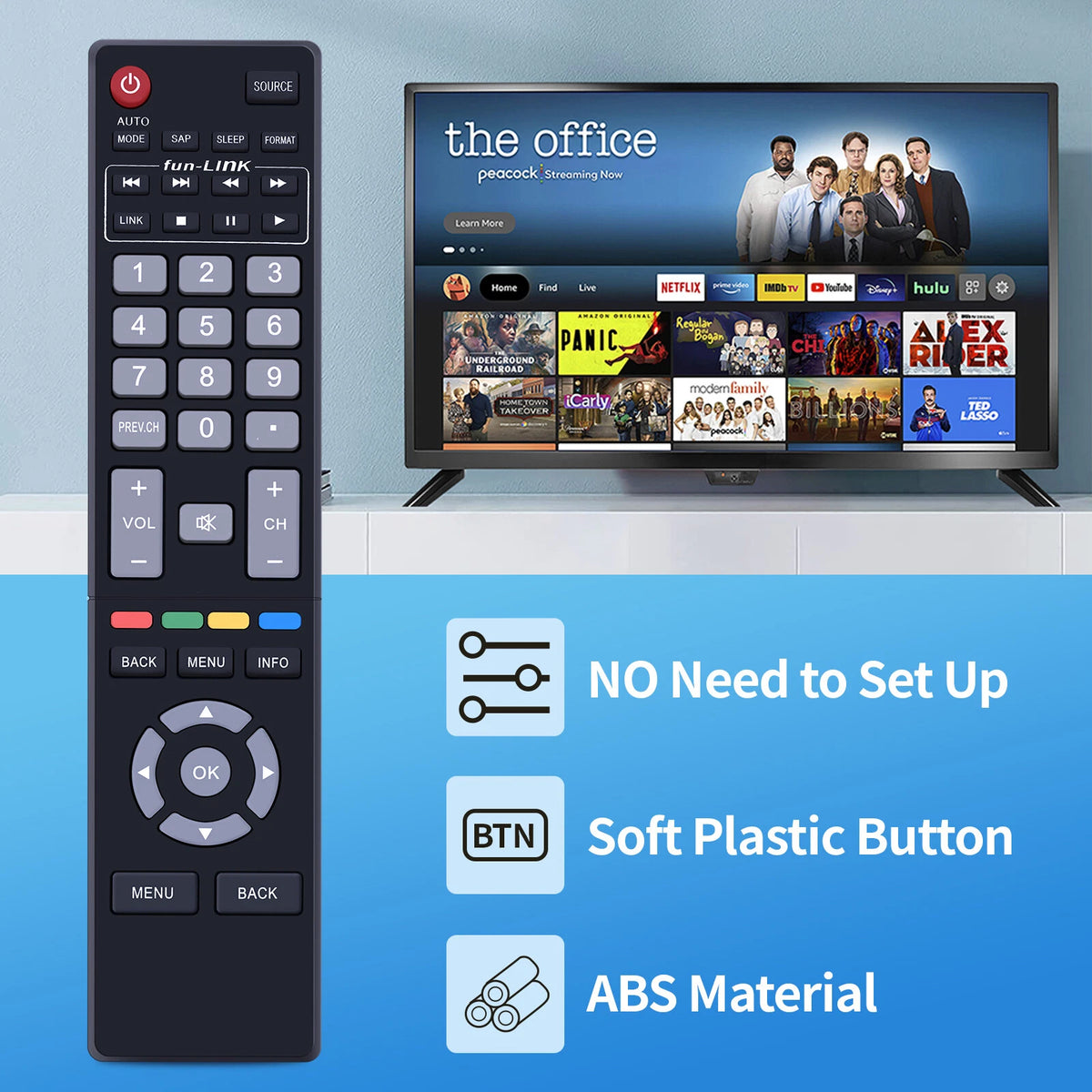 Remote Control For Magnavox TV 39MF402B/F7 39MF412B/F7 39MF412B/F8 32ME402V