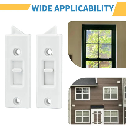 12 Pcs Window Latch Locks Spring Loaded Tilt 12 PCS, White