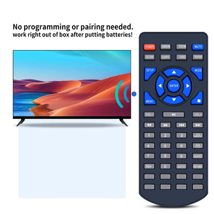 Replacement Remote Control For DR.J DP1401 DP1202 DVD Player