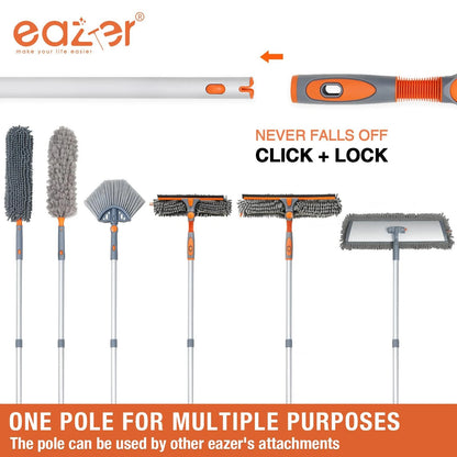 Eazer 2-in-1 Window Cleaner Tool, 64'' Squeegee for 64inch, Orange