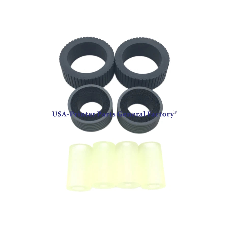 10X Feed Roller Exit Roller+Pick Brake Roller Tire For Fujitsu fi-6130 6230 6140