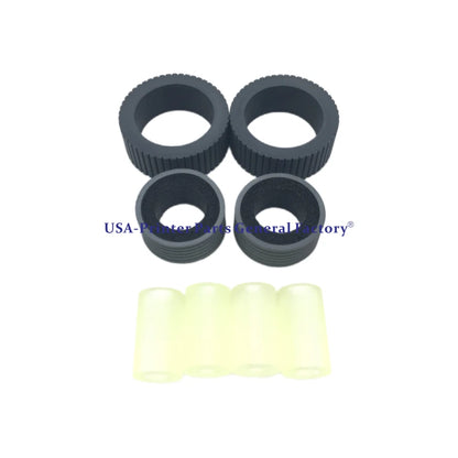 10X Feed Roller Exit Roller+Pick Brake Roller Tire For Fujitsu fi-6130 6230 6140