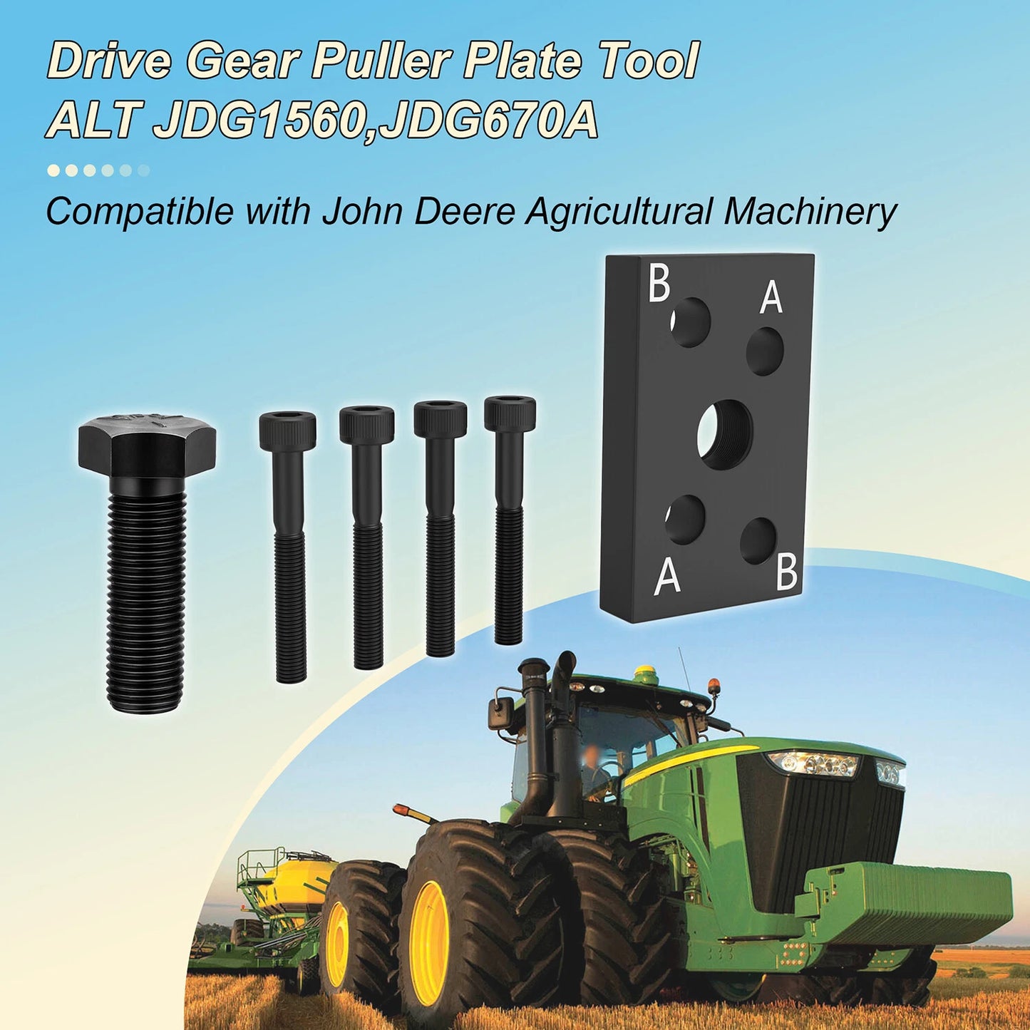 Heavy Duty Injection Pump Gear Puller for John Deere Engines JDG1560 JDG670A
