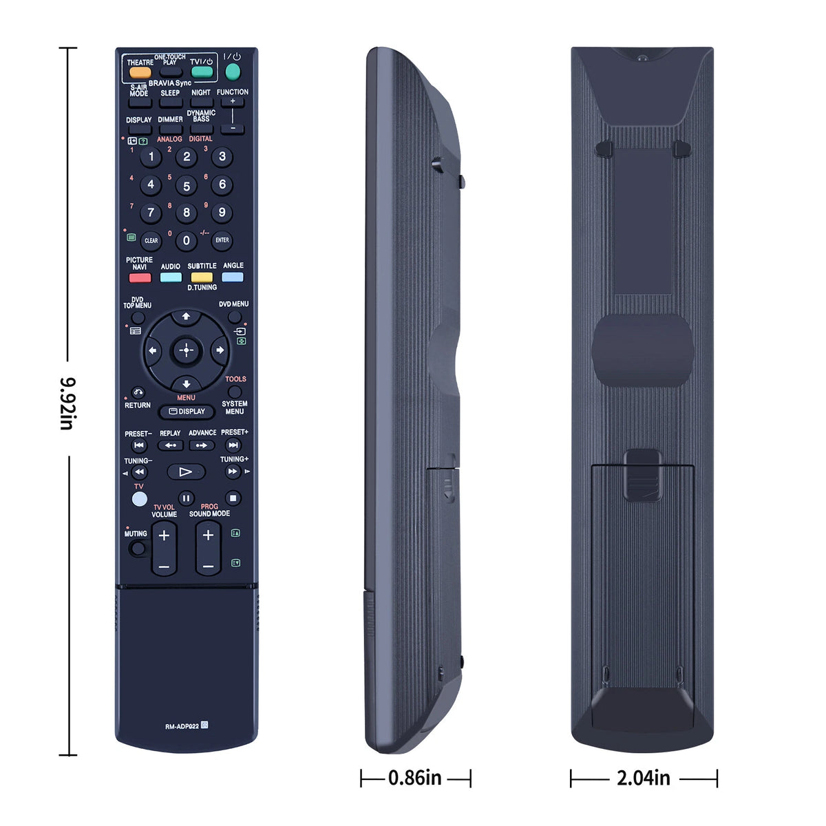 RM-ADP022 Remote Control For Sony DVD Home Theatre System DAV-DZ860W