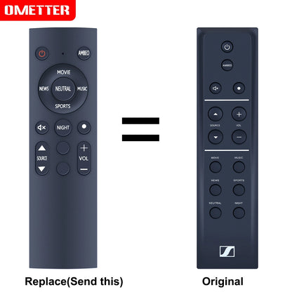 Remote Control Compatible only Sennheiser Ambeo Soundbar SB01