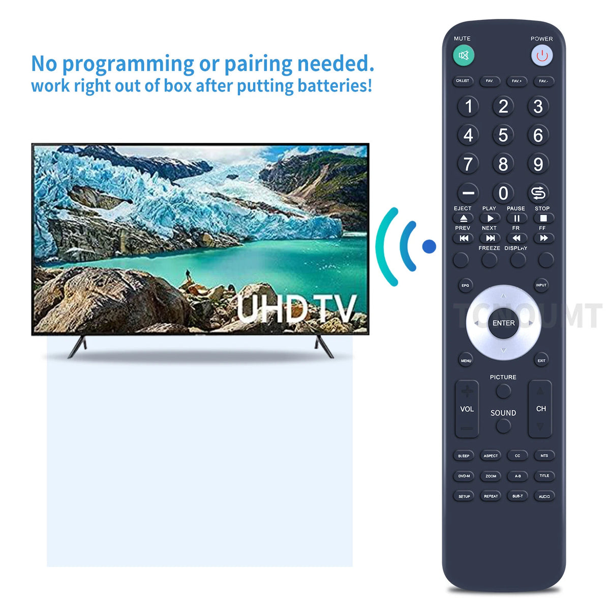 RE20QP80 Remote Control For RCA TV 26LA33RQ 32LB30RQ LED46C45RQ LED32B30RQ