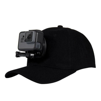 Cotton Baseball Hat With Stand Holder Screw Mount For Gopro 8 7 6 5 4 3 DJI Osmo